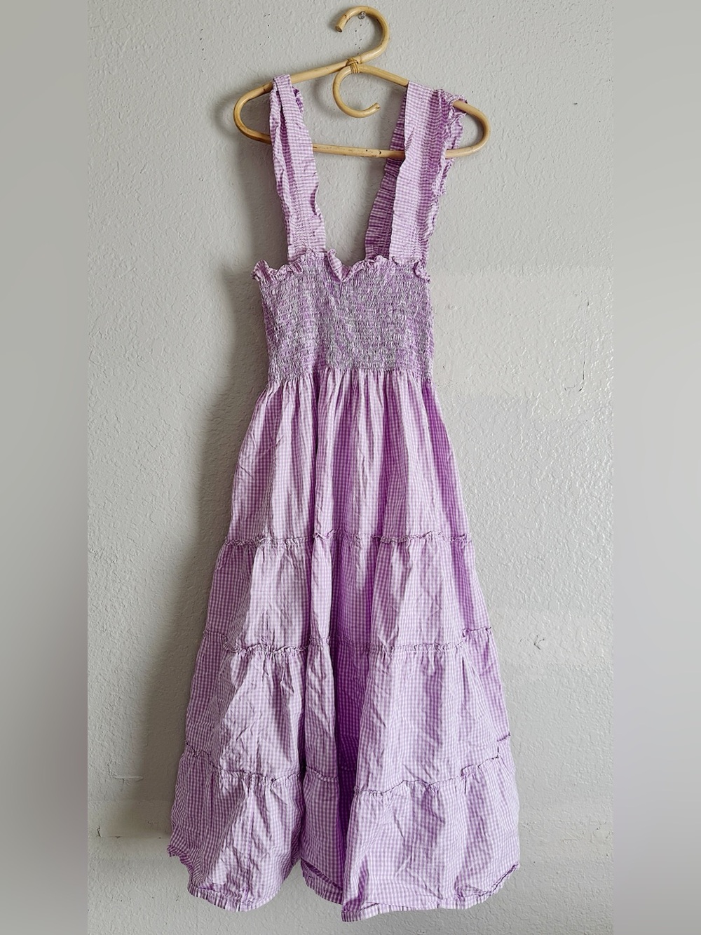 Hill House Home Ellie Nap Dress in Lilac Gingham